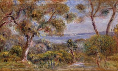 The Sea at Cagnes, c.1910 by Pierre Auguste Renoir